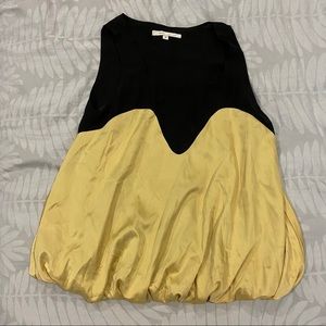 Marc Jacobs Black/Gold Loose Tank